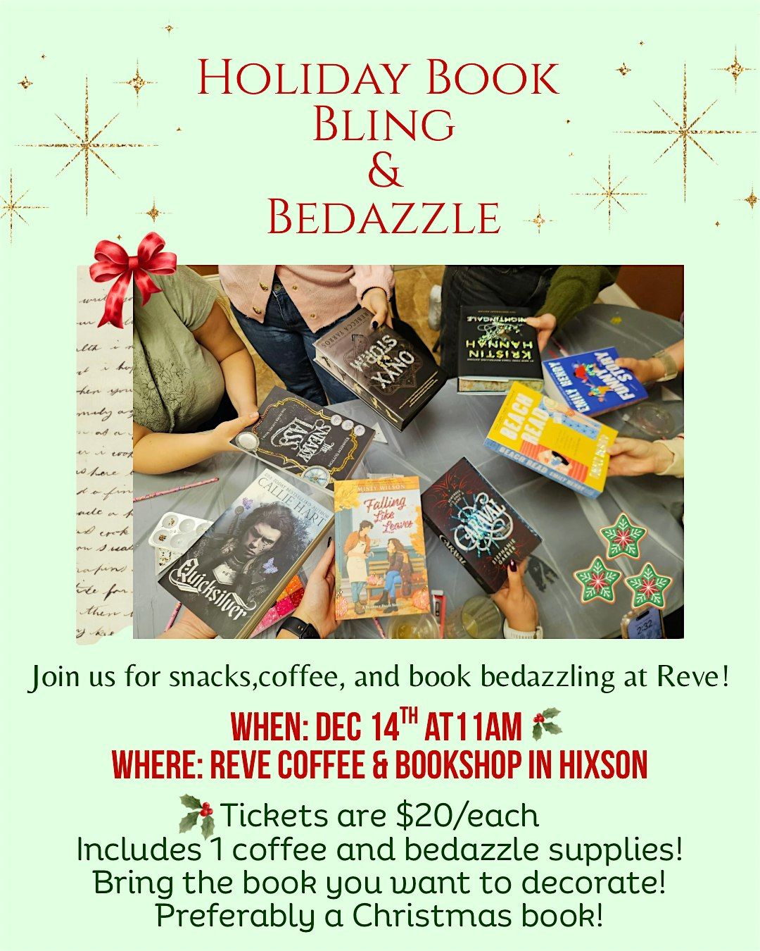Holiday Book Bedazzling Party, 14 December | Event in Chattanooga | AllEvents