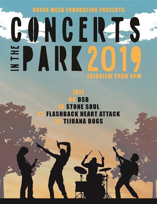 Concerts In The Park 2019 at Fairview Park, Costa Mesa, Costa Mesa