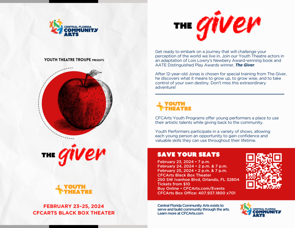 The Giver - Play at Tybee Post Theater, 13 September | Event in Tybee Island | AllEvents