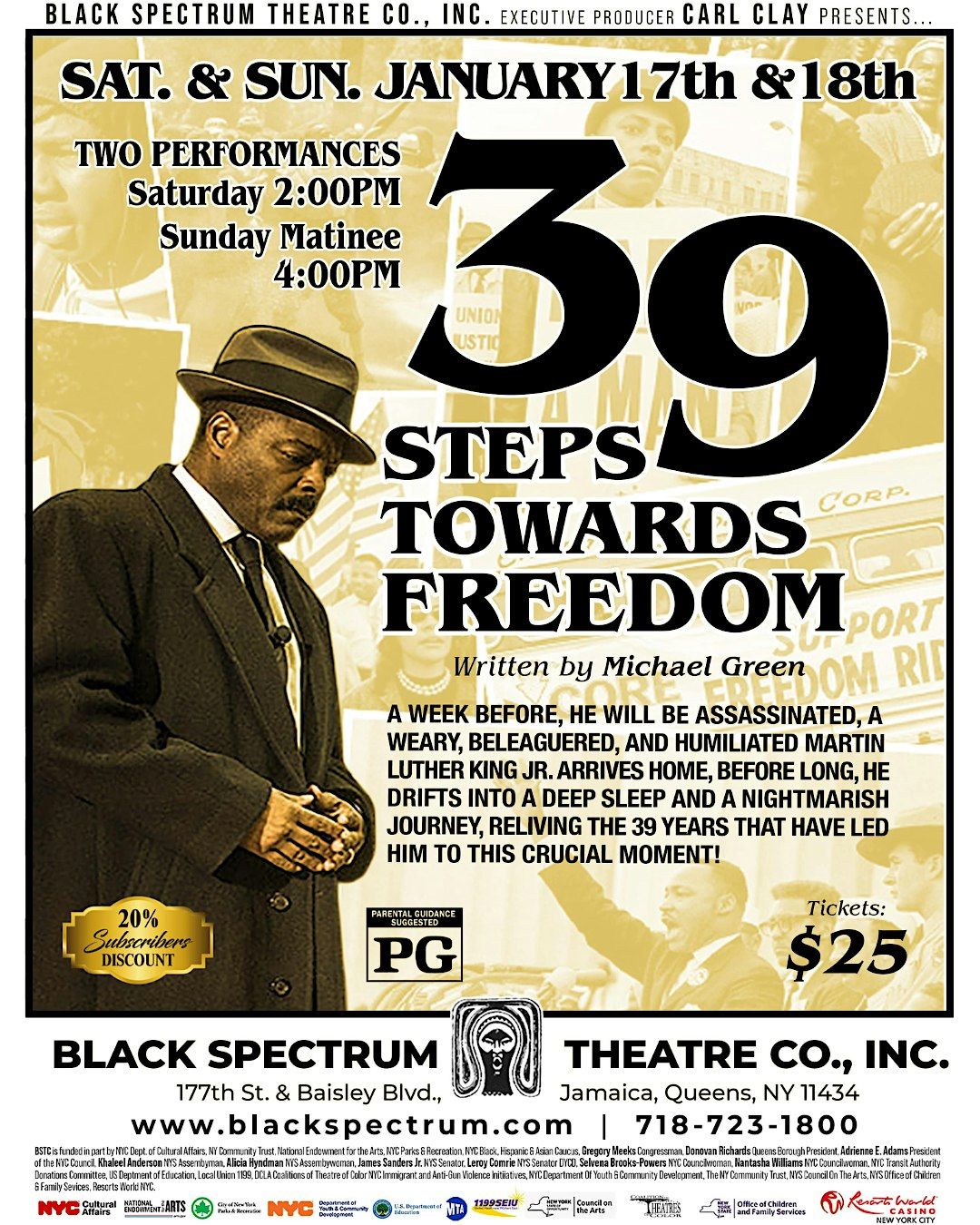 Black Spectrum Theatre Co. Inc. 39 Steps, 17 January | Event in Queens | AllEvents