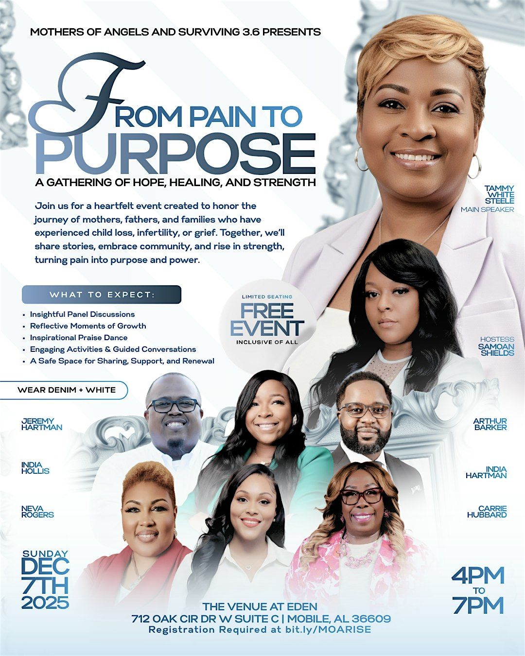 From Pain to Purpose: A Gathering of Hope, Healing, and Strength, 7 December | Event in Mobile | AllEvents