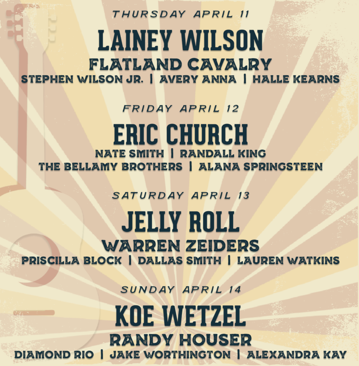Country Thunder Arizona - 4 Day Pass at Canyon Moon Ranch Grounds, 9 April | Event in Florence | AllEvents