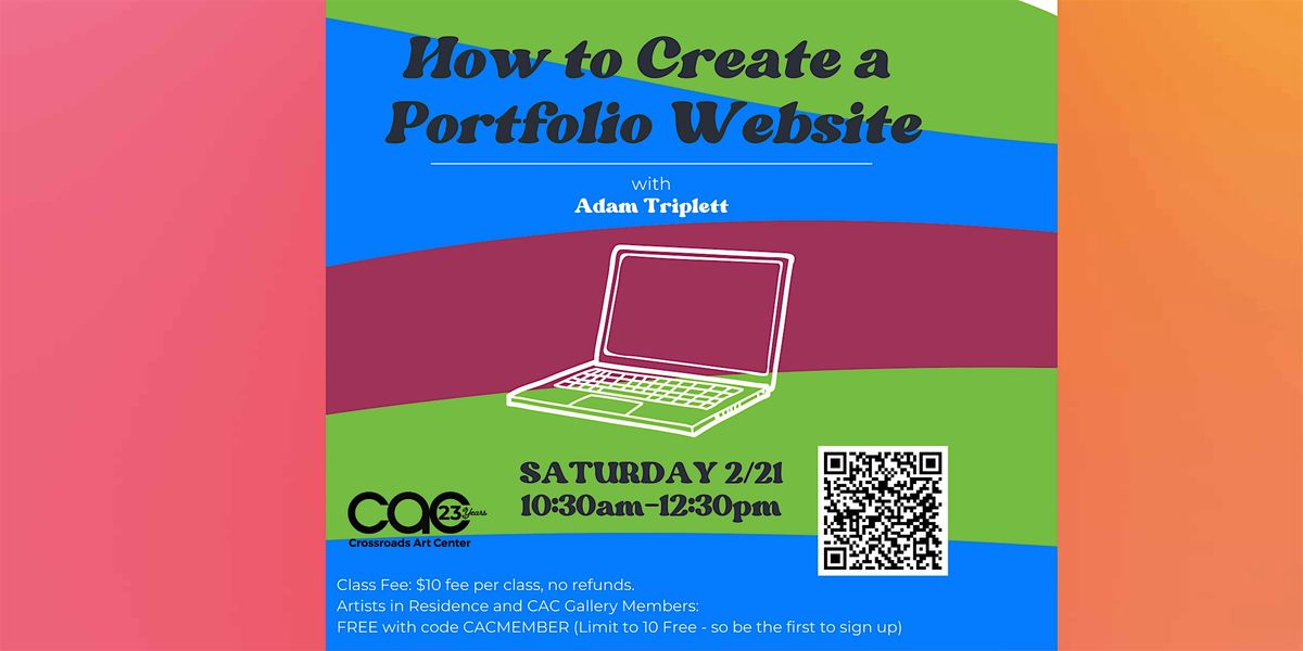 How to Create a Portfolio Website, 21 February | Event in Richmond | AllEvents