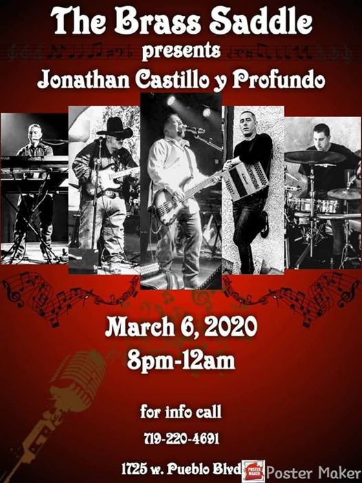 Jonathon Castillo Y Profundo Brass Saddle Pueblo March 6 To March 7 Allevents In
