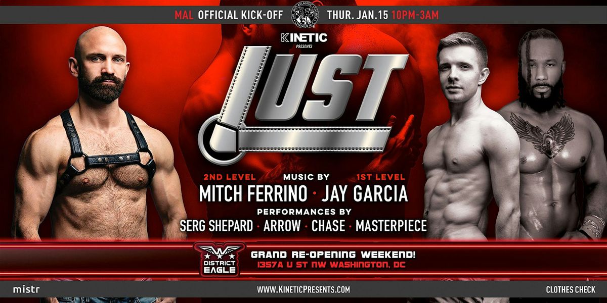 LUST: Official MAL Kick-Off  with DJs Mitch Ferrino & Jay Garcia, 15 January | Event in Washington | AllEvents
