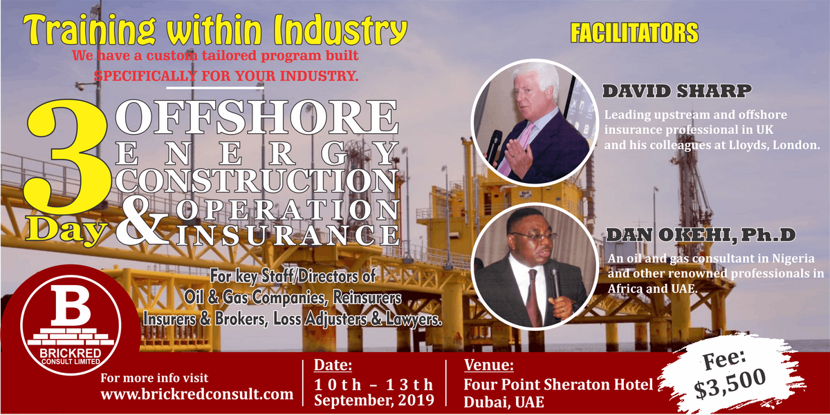 Three-Day Offshore Energy Construction & Operation Insurance ... Three-Day Offshore Energy Construction & Operation Insurance ...
