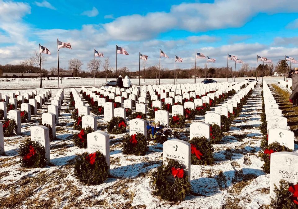 Wreaths Across America Day, Great Lakes National Cemetery, Holly