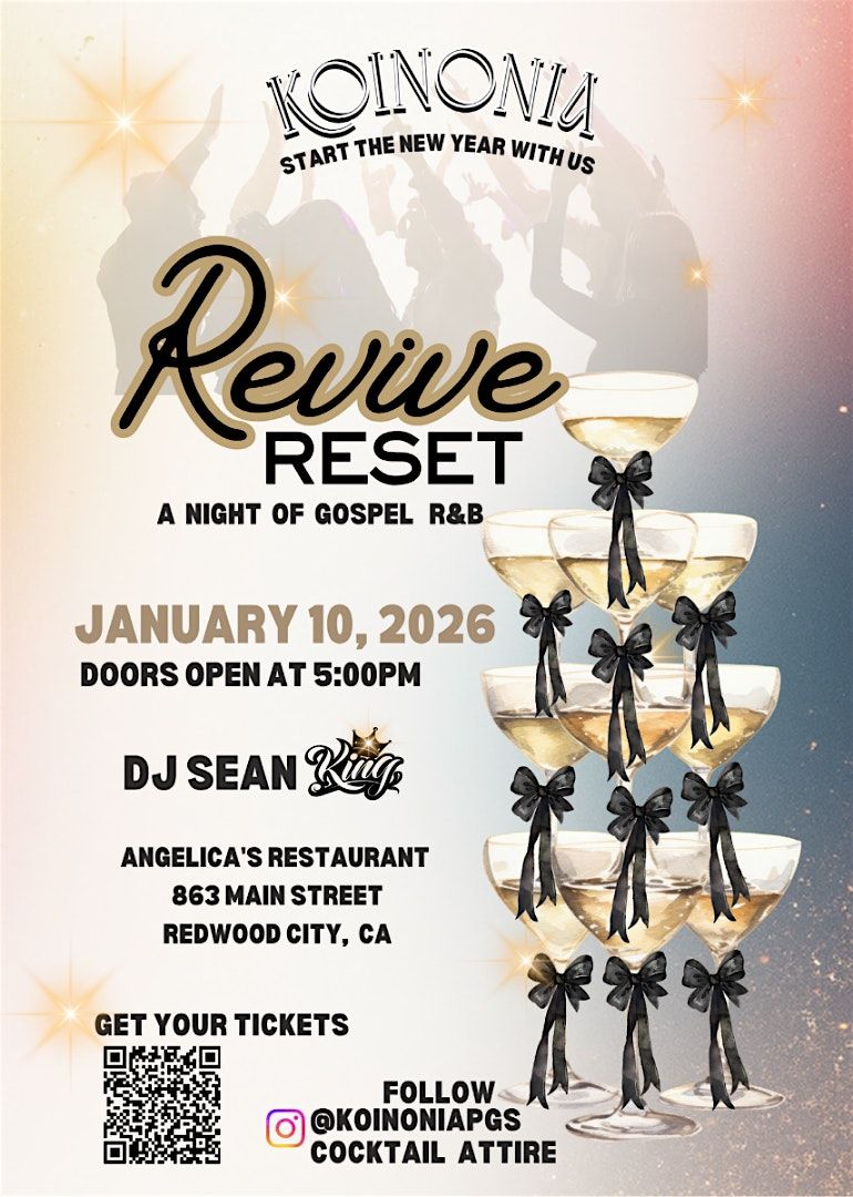 A Night of Revival & Reset for 2026, 10 January | Event in Redwood City | AllEvents