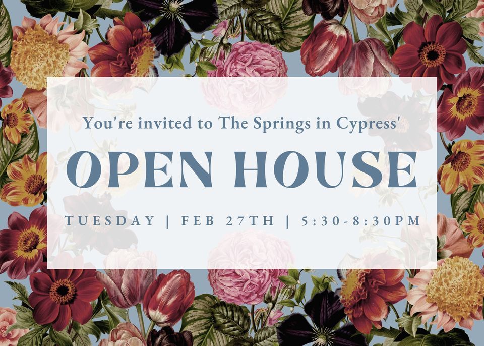OPEN HOUSE CYPRESS, TX, THE SPRINGS Event Venues (Cypress), 27