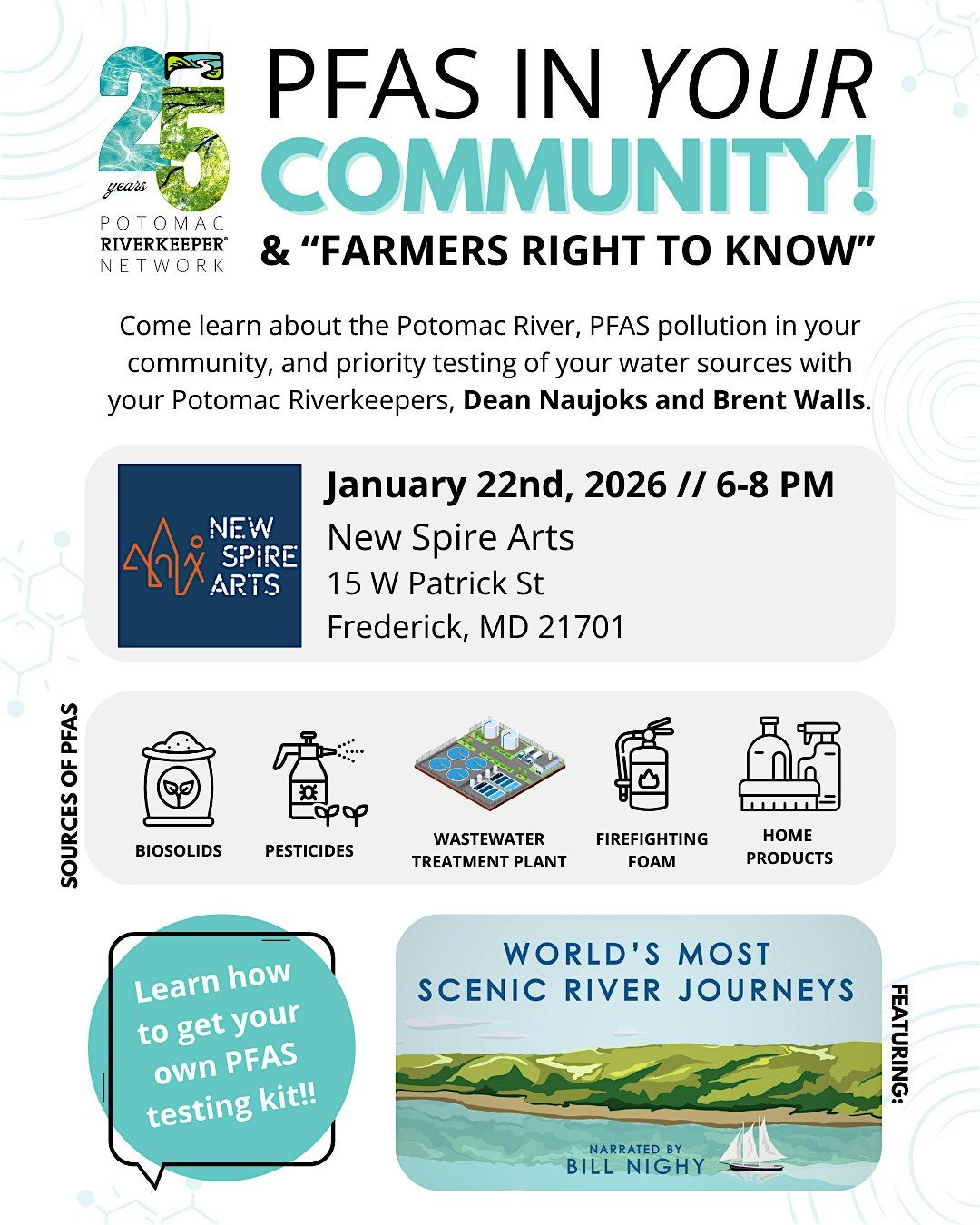 PFAS in Your Community, 22 January | Event in Frederick | AllEvents