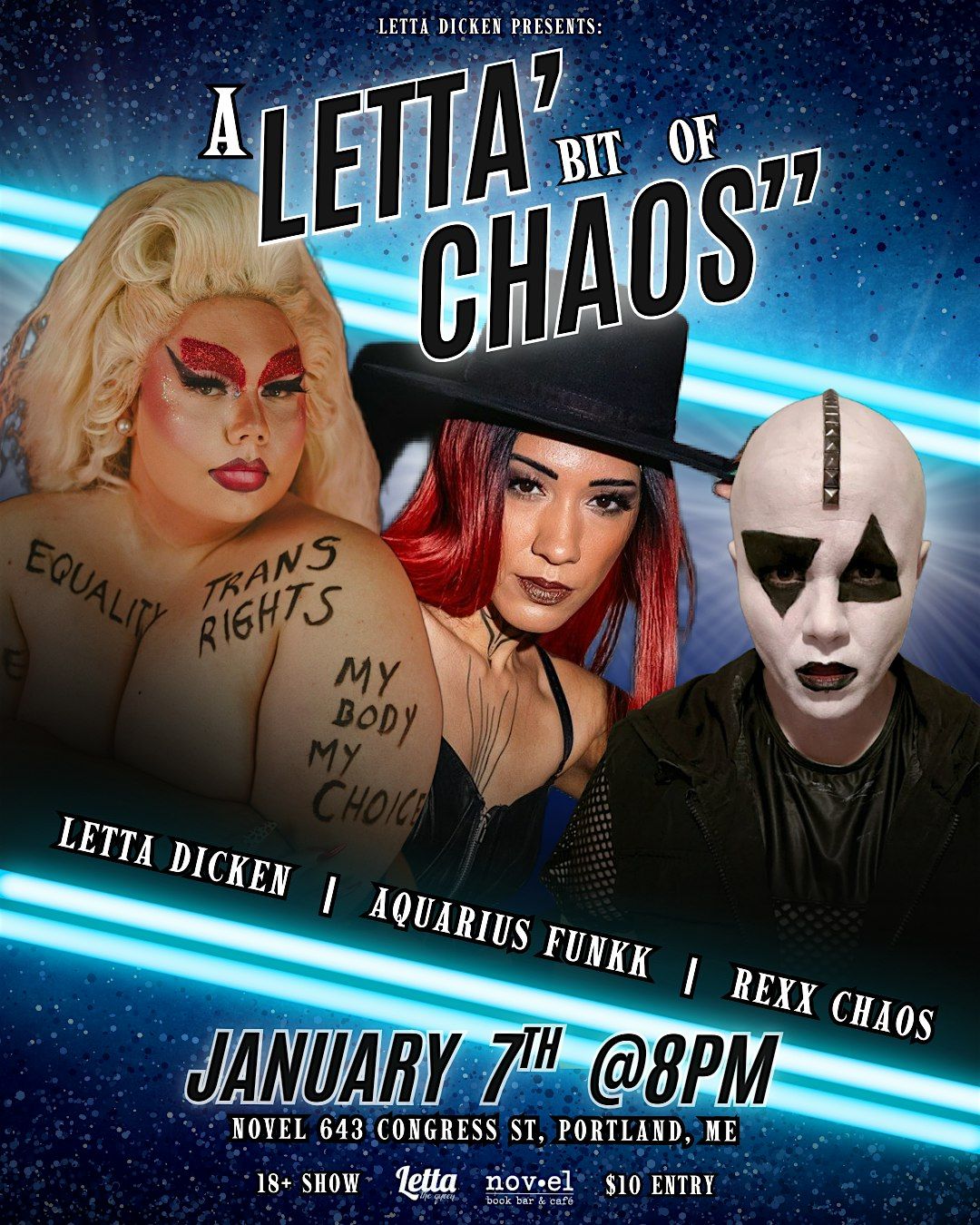 A Letta' Bit Of Chaos", 7 January | Event in Portland | AllEvents