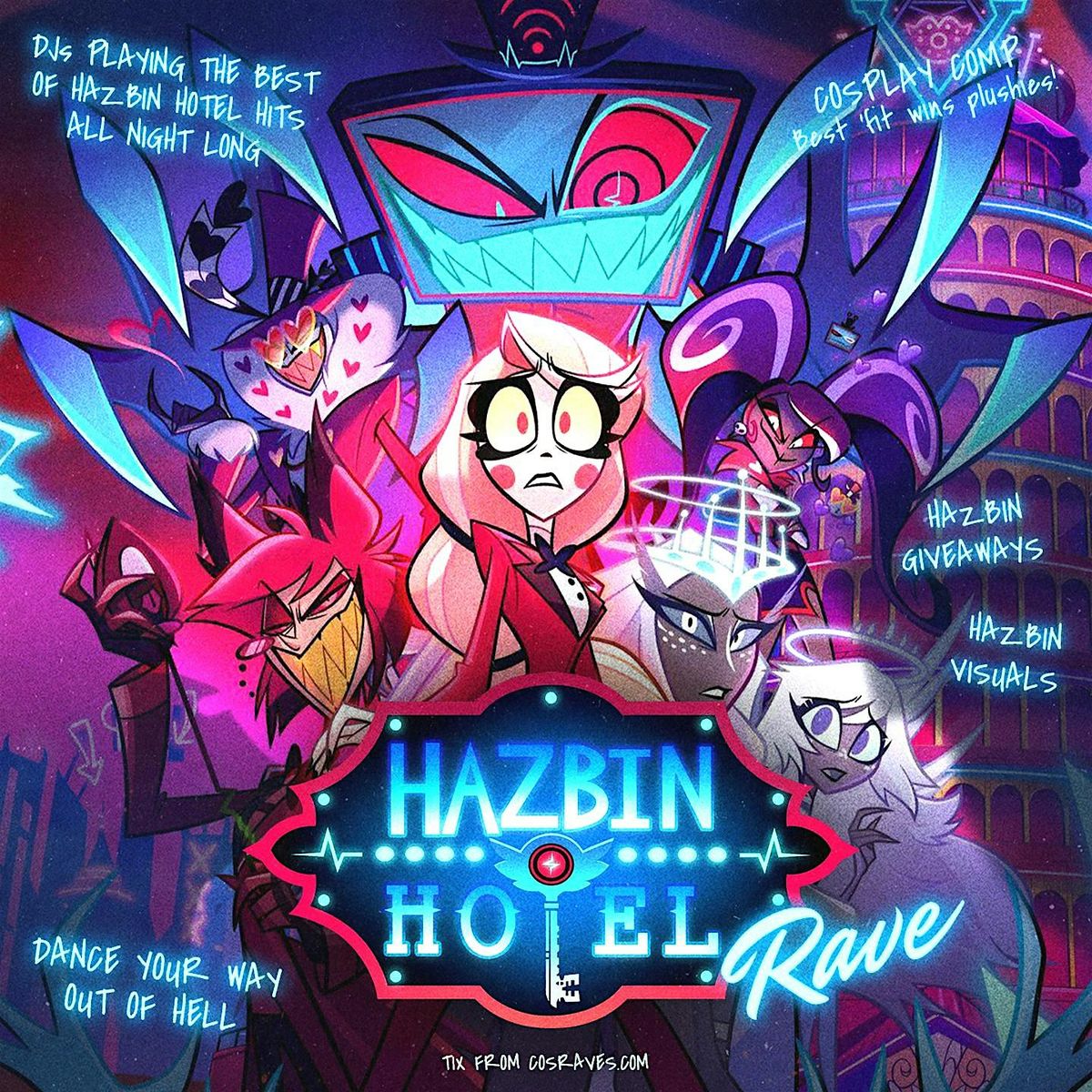 HAZBIN HOTEL RAVE NYC NEW YORK CITY, Sugar Mouse NYC, New York, 21 March to  22 March | AllEvents