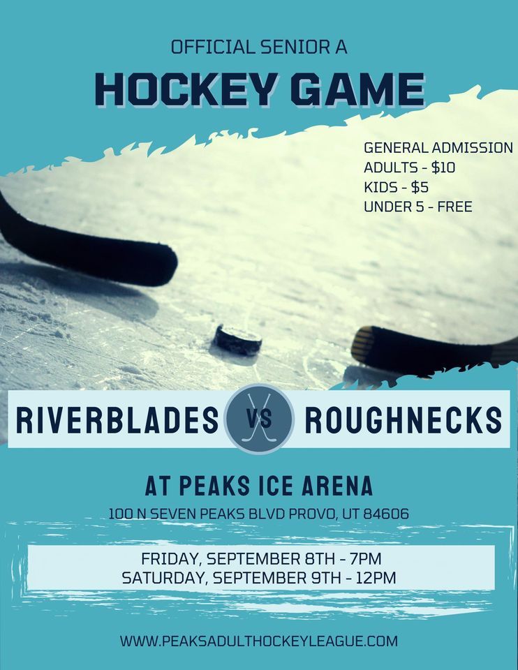 Rock Springs Roughnecks Vs Provo River Blades Game 2 Peaks Ice Arena rock-springs-roughnecks-vs-provo-river-blades-game-2-peaks-ice-arena