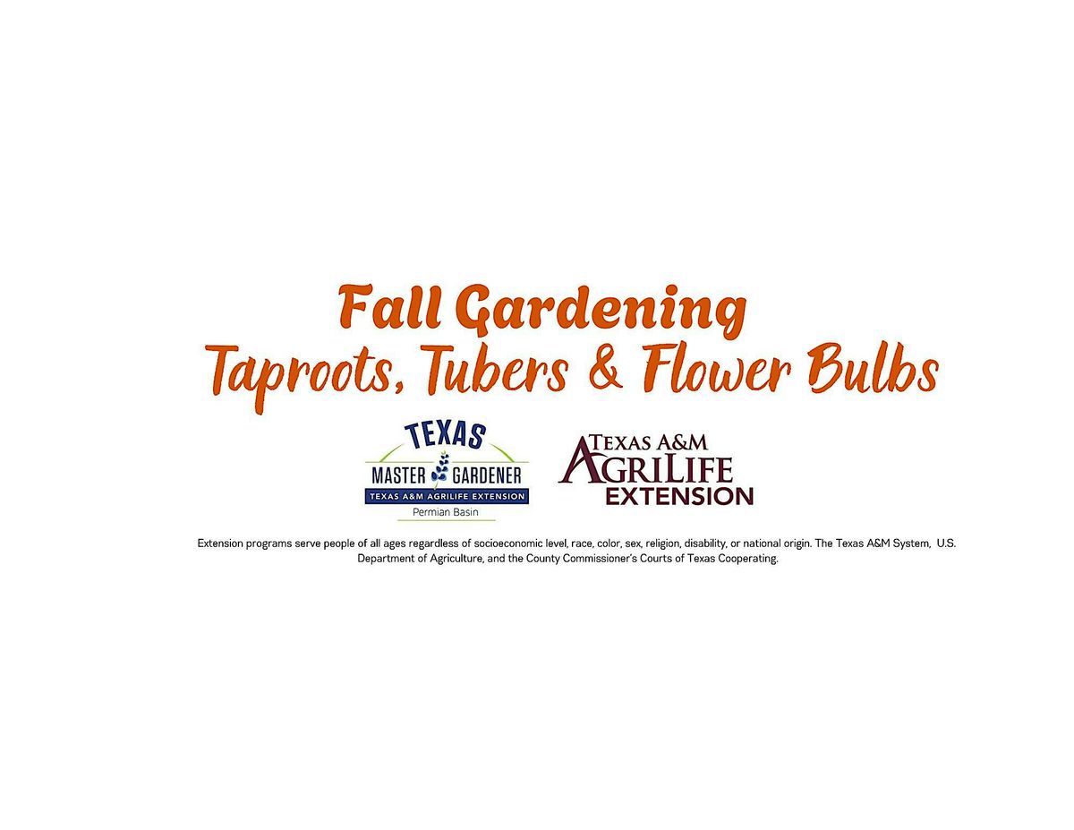 Traproots Fall Gardening: Taproots, Tubers & Flower Bulbs, 2445 E Hwy 80, Midland ...