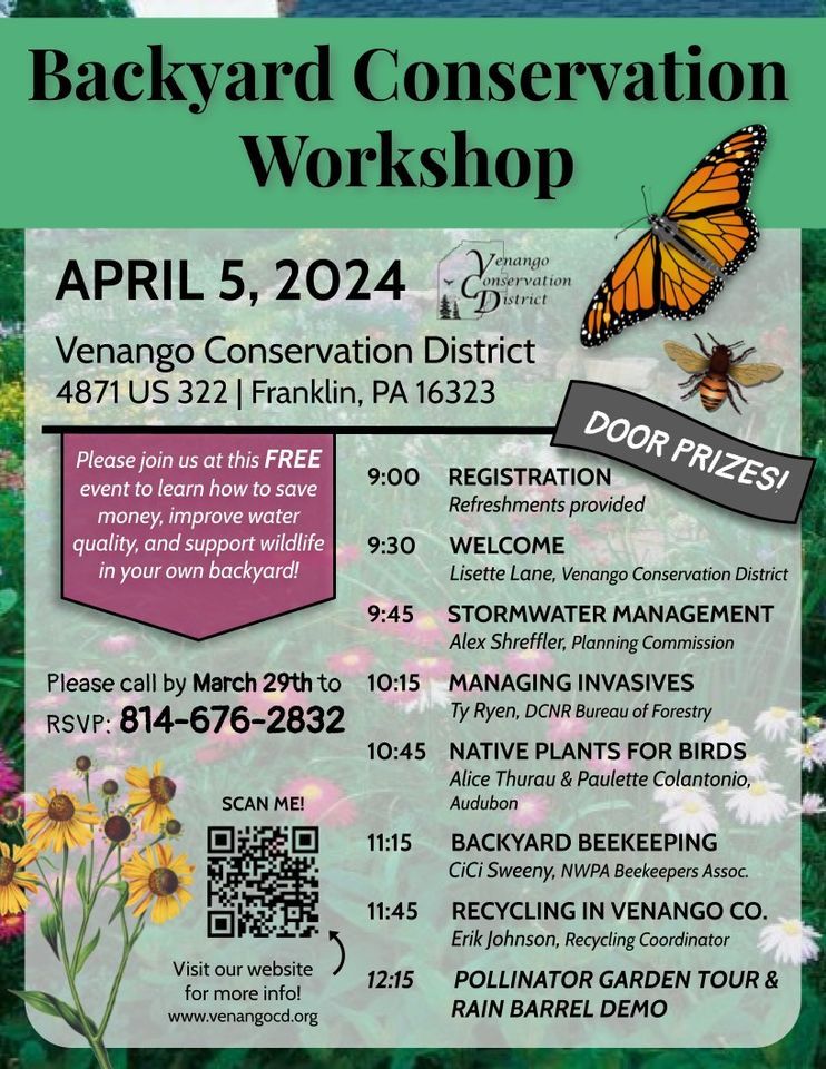 Backyard Conservation Workshop, 4871 US 322, Franklin, PA, United ...