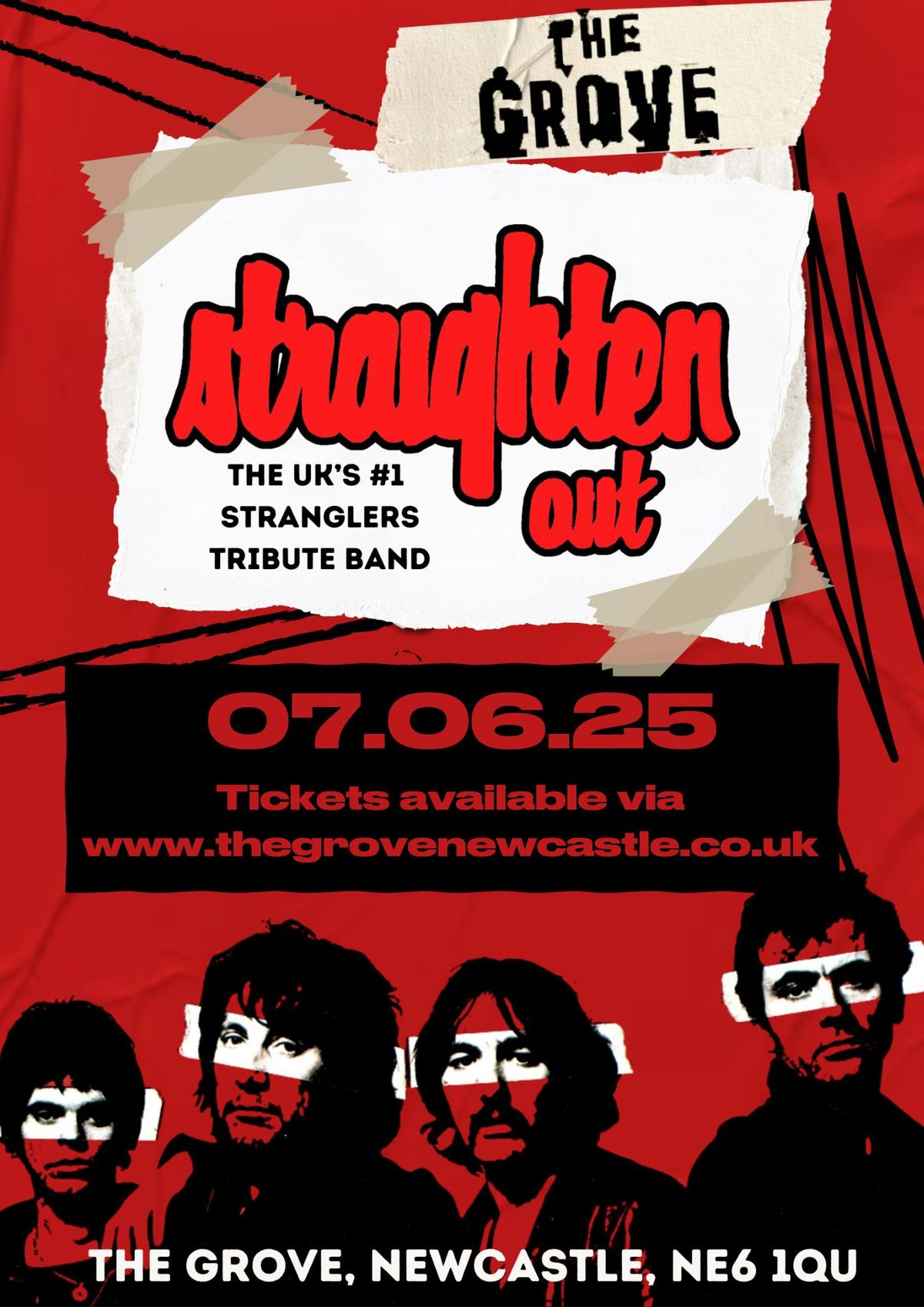 Straighten Out - Number one tribute to The Stranglers, 7 June | Event in Newcastle Upon Tyne | AllEvents