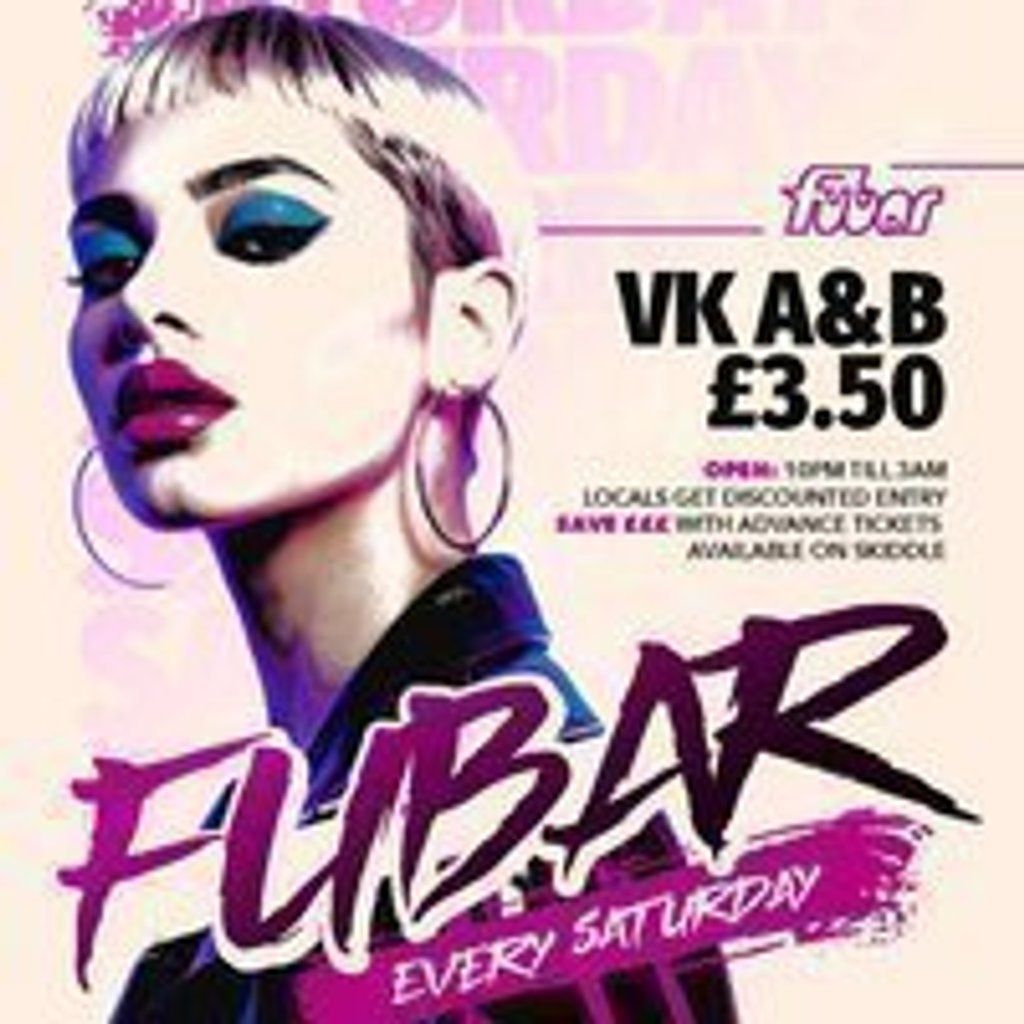 Fubar Saturdays | Event in Stirling | AllEvents