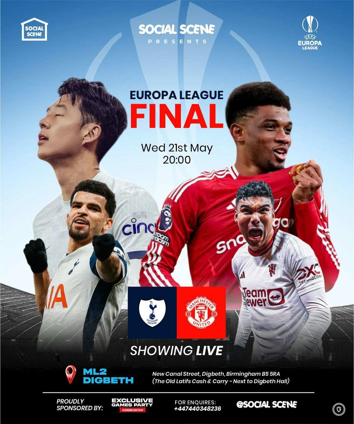 EUROPA LEAGUE FINAL (TOTTENHAM vs MANCHESTER UNITED) | Event in Birmingham | AllEvents