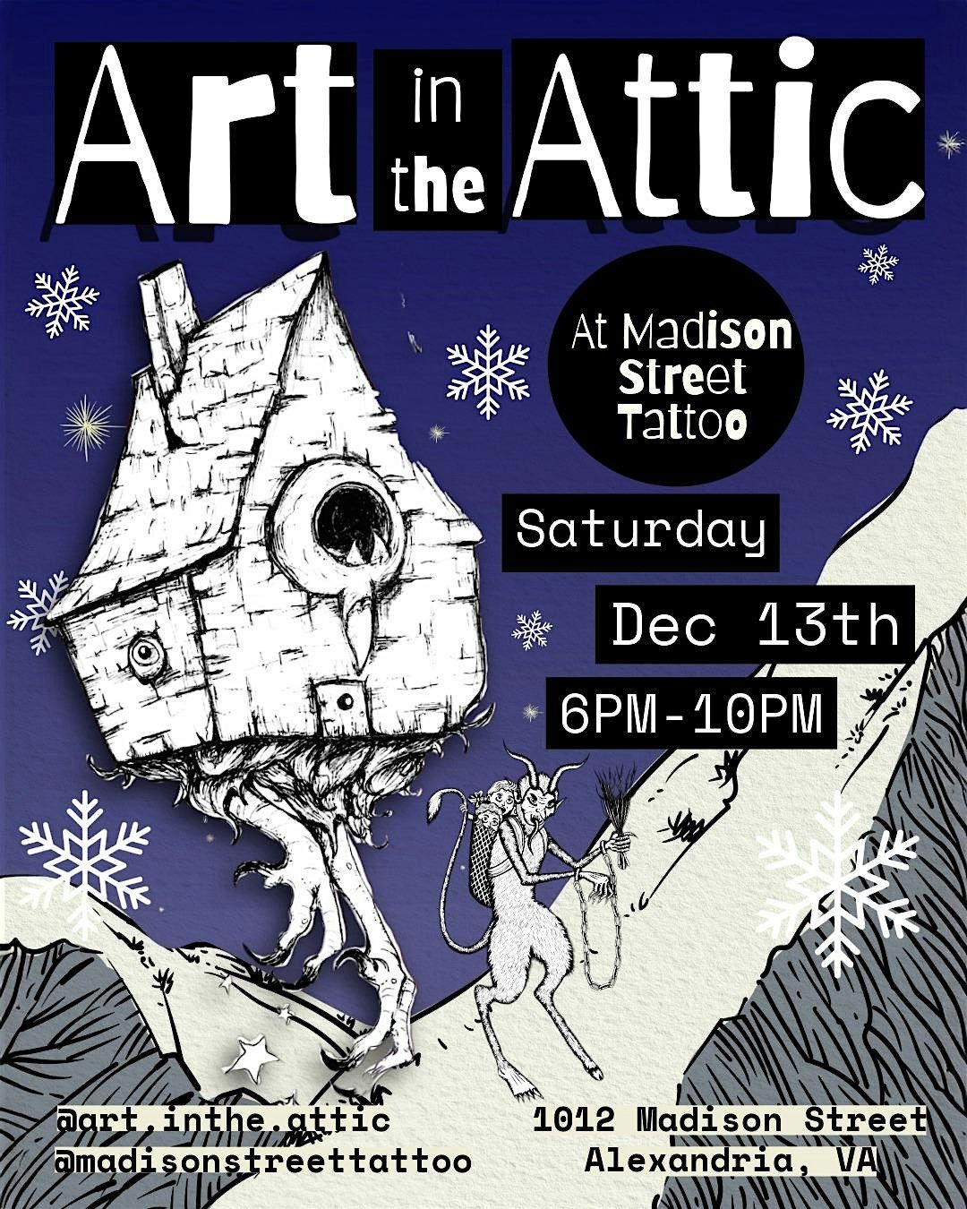 Art in the Attic - Pop Up Market, 13 December | Event in Alexandria | AllEvents