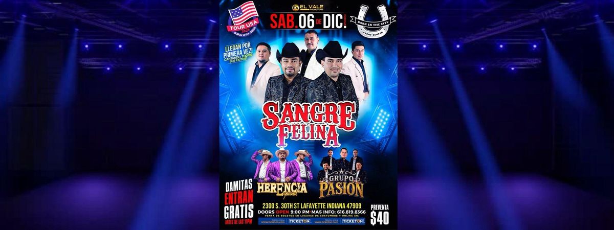 SANGRE FELINA EN LAFAYETTE IN, 6 December | Event in Lafayette | AllEvents
