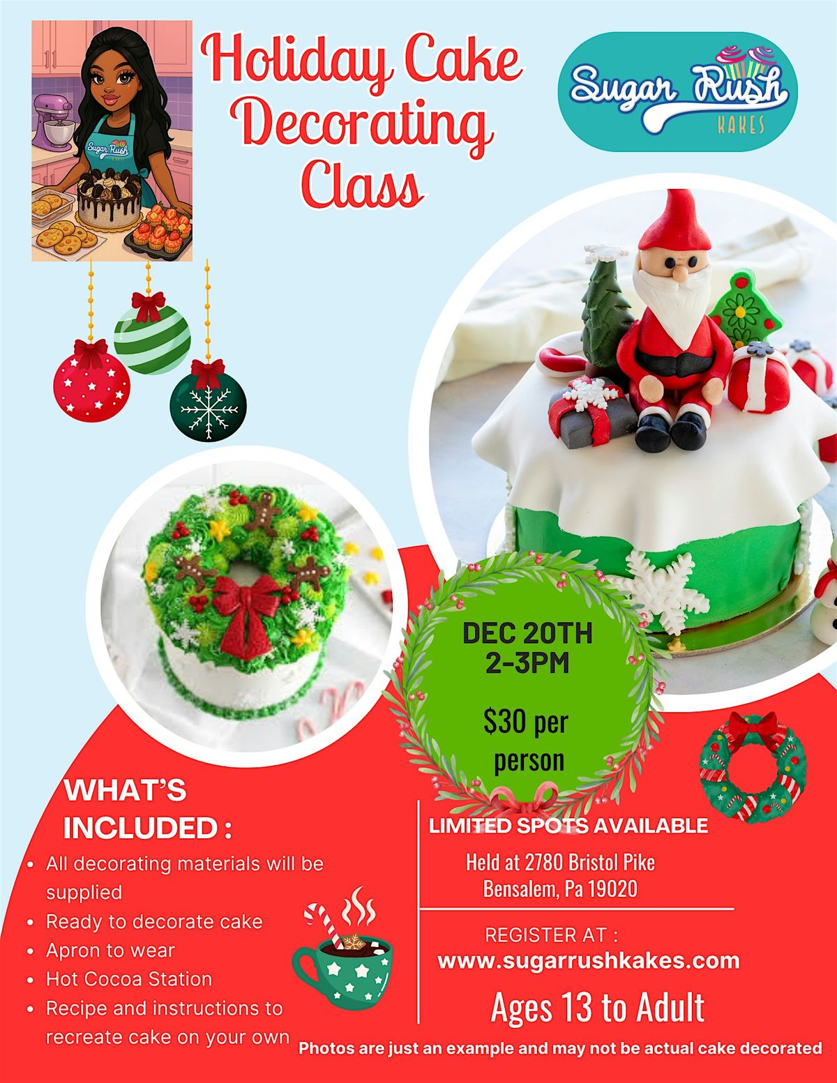 Holiday Cake Decorating Class, 20 December | Event in Eddington | AllEvents