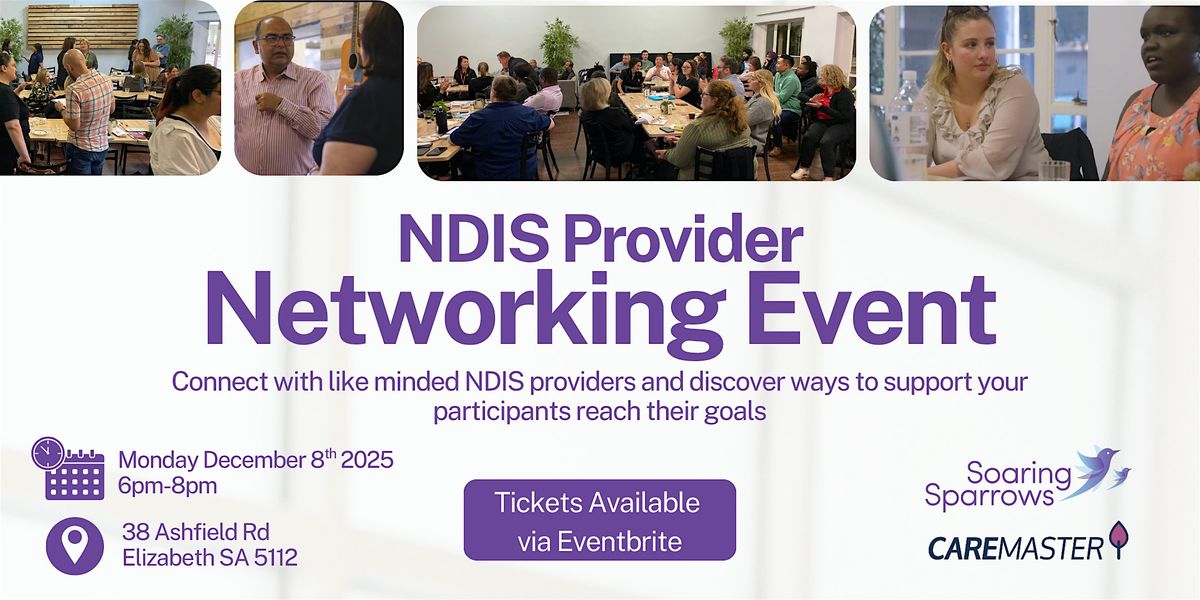 NDIS Provider Networking Evening, 8 December | Event in Elizabeth | AllEvents
