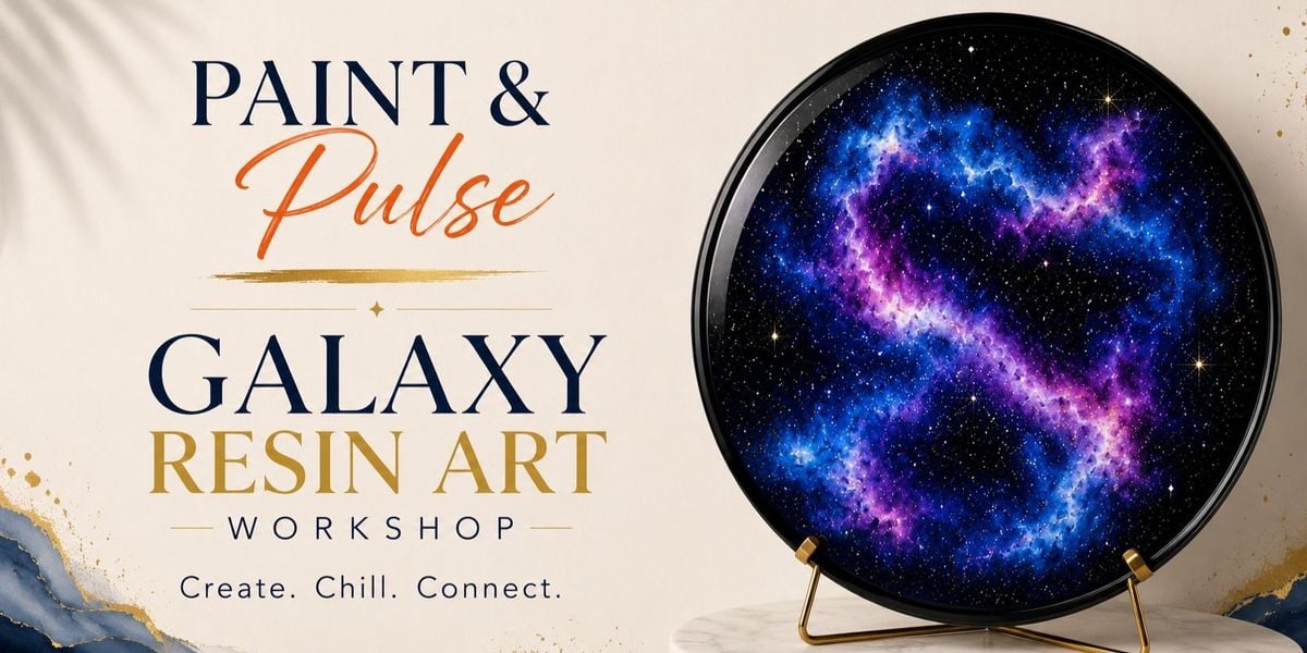 Galaxy Resin Art - Paint & Pulse
