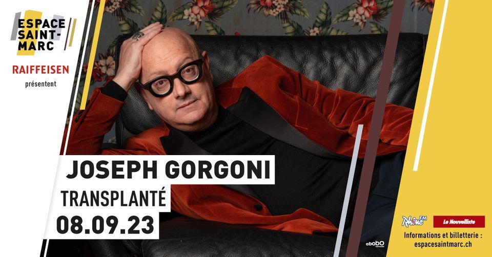 Joseph Gorgoni : transplanté, 8 September | Event in Bex | AllEvents.in