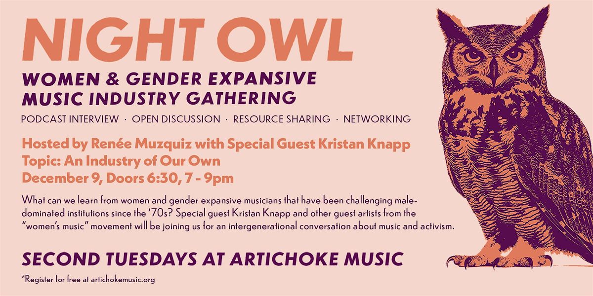 NIGHT OWL: Women and Gender Expansive Music Industry Gathering | Event in Portland | AllEvents