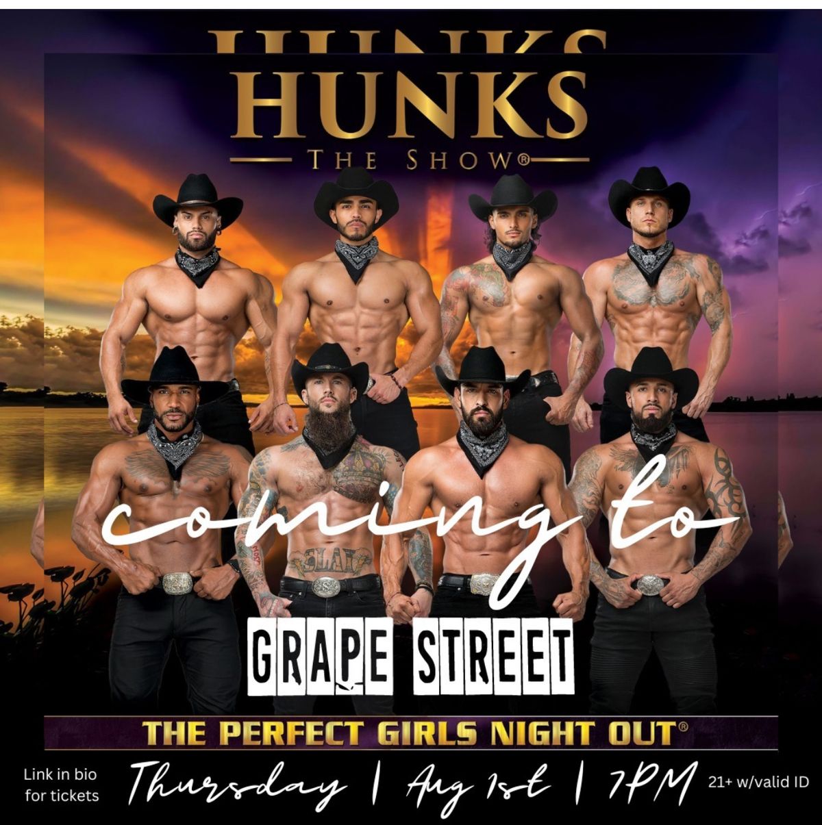 Hunks The Show at Valley Forge Casino Resort, 27 June | Event in King of Prussia | AllEvents