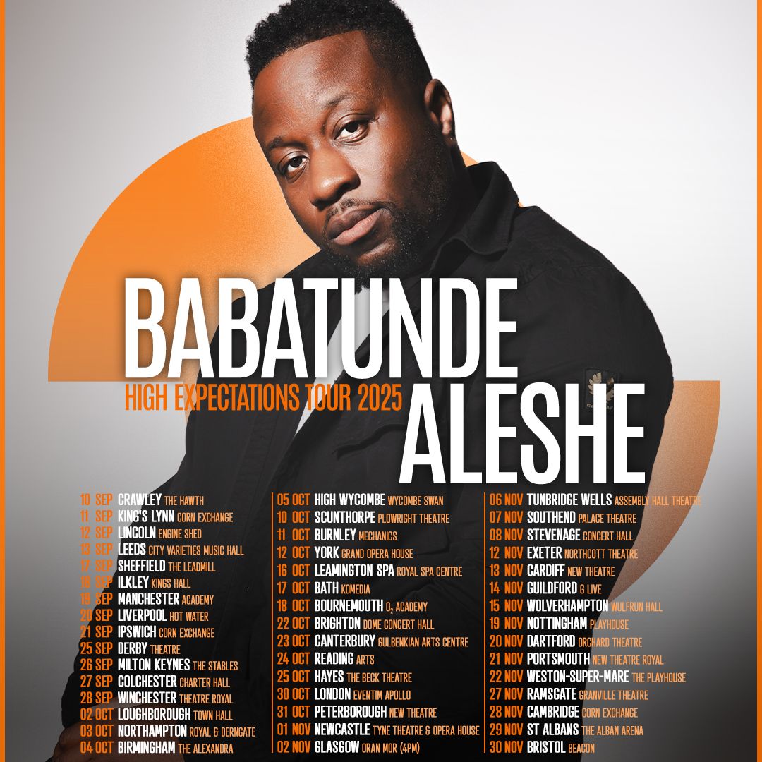 Babatunde Aleshe Manchester Tickets, 19 September | Event in Manchester | AllEvents