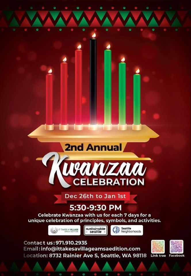 Kwanzaa Celebration , 8732 Rainier Ave S Seattle Wa 98118, Renton