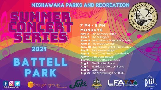 Summer Concert Series Mondays Battell Park Mishawaka May 31 2021 Allevents In