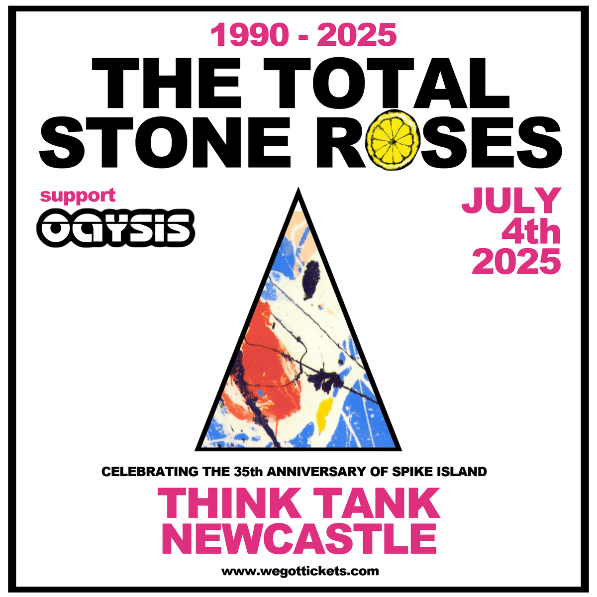 Total Stone Roses with support from Oaysis, 4 July | Event in Newcastle Upon Tyne | AllEvents