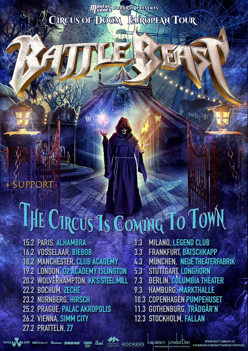 Battle Beast München Tickets, 5 December | Event in München | AllEvents