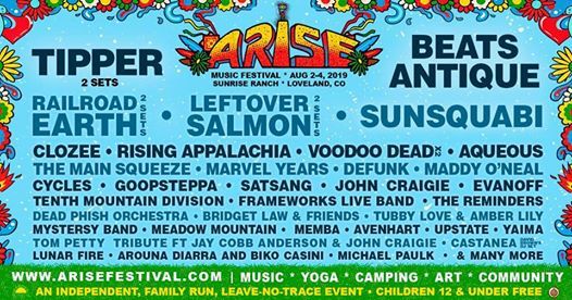 Arise Music Festival August 2 4 2019 At Sunrise Ranch Loveland