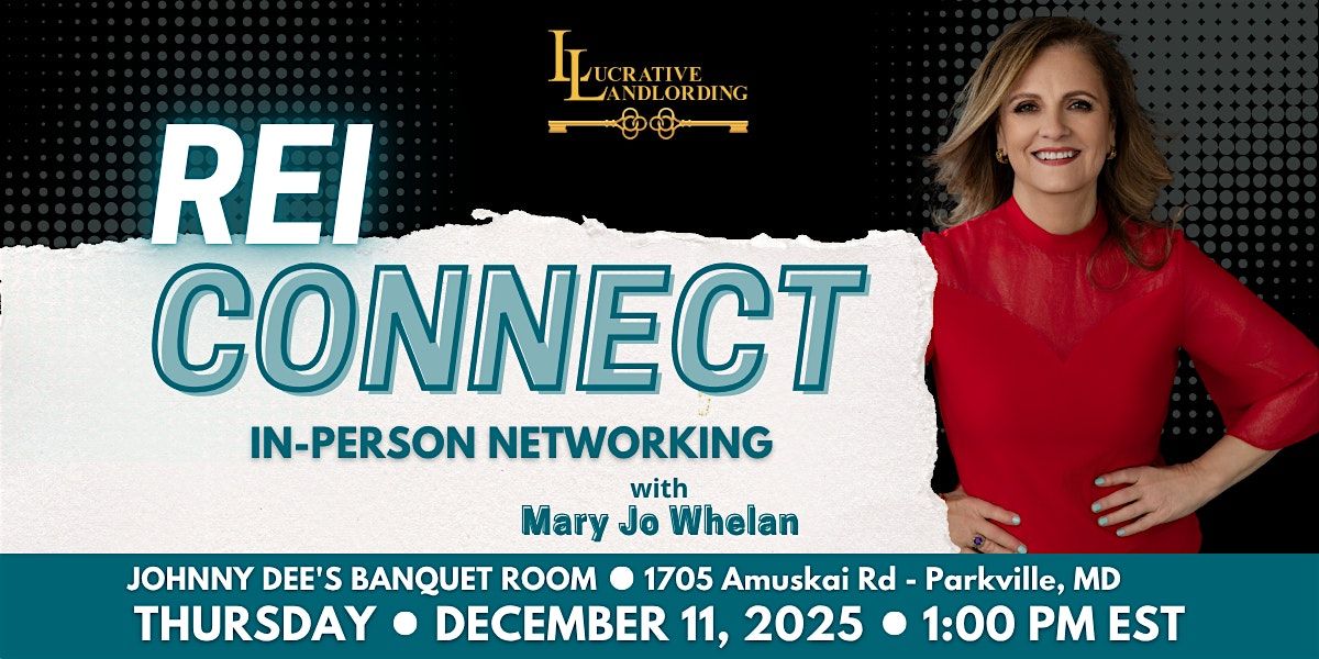 REI Connect ✨ IN-PERSON NETWORKING 12.11.25, 11 December | Event in Parkville | AllEvents