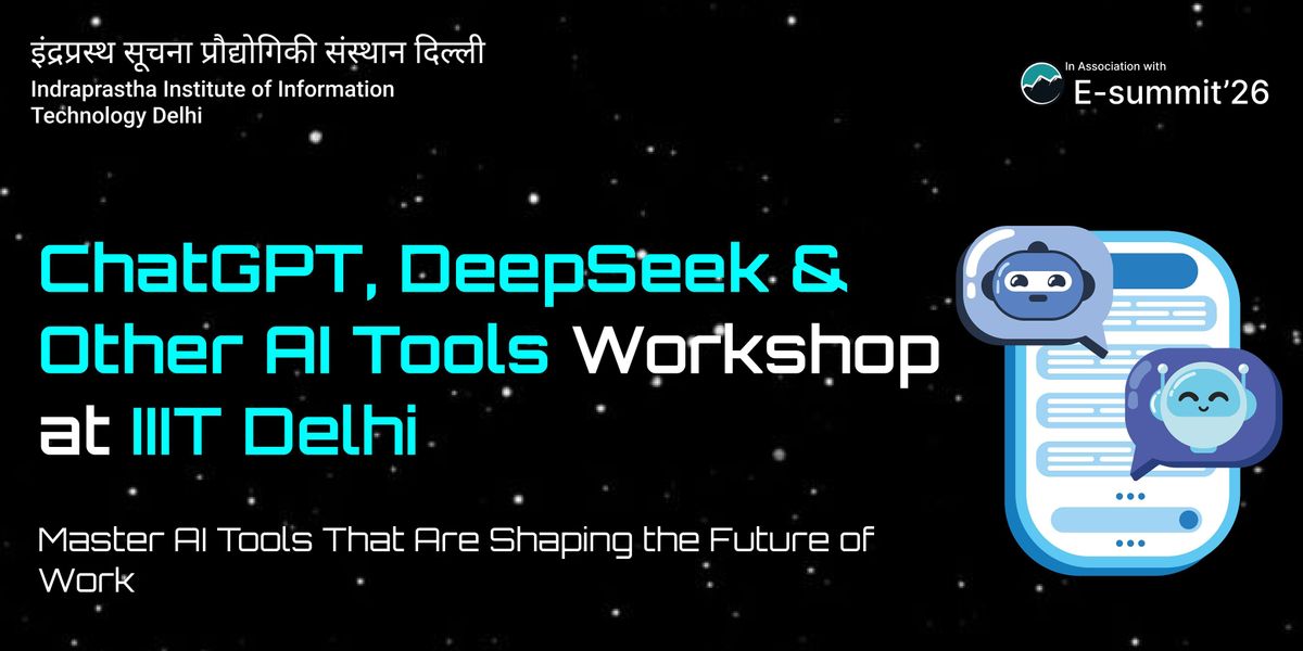ChatGPT, DeepSeek & AI Tools Masterclass, 29 November | Event in New Delhi | AllEvents