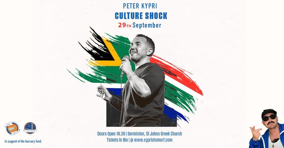 Peter Kypri - Culture Shock in Johannesburg, 29 September | Event in Germiston | AllEvents.in