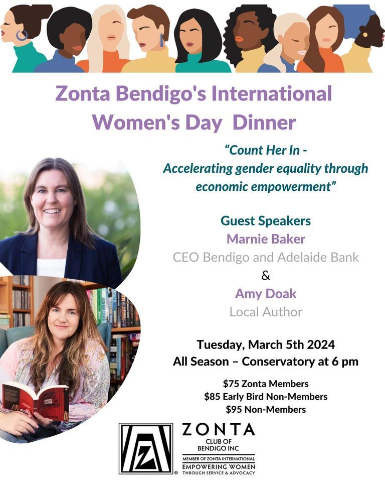 Zonta Bendigos 2024 International Womens Day Dinner, All seasons