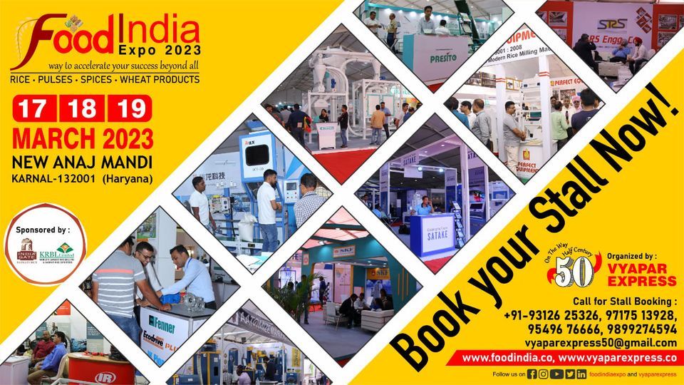 Food India Expo, 2023 Karnal, HARYANA, New Grain Market Karnal, 17