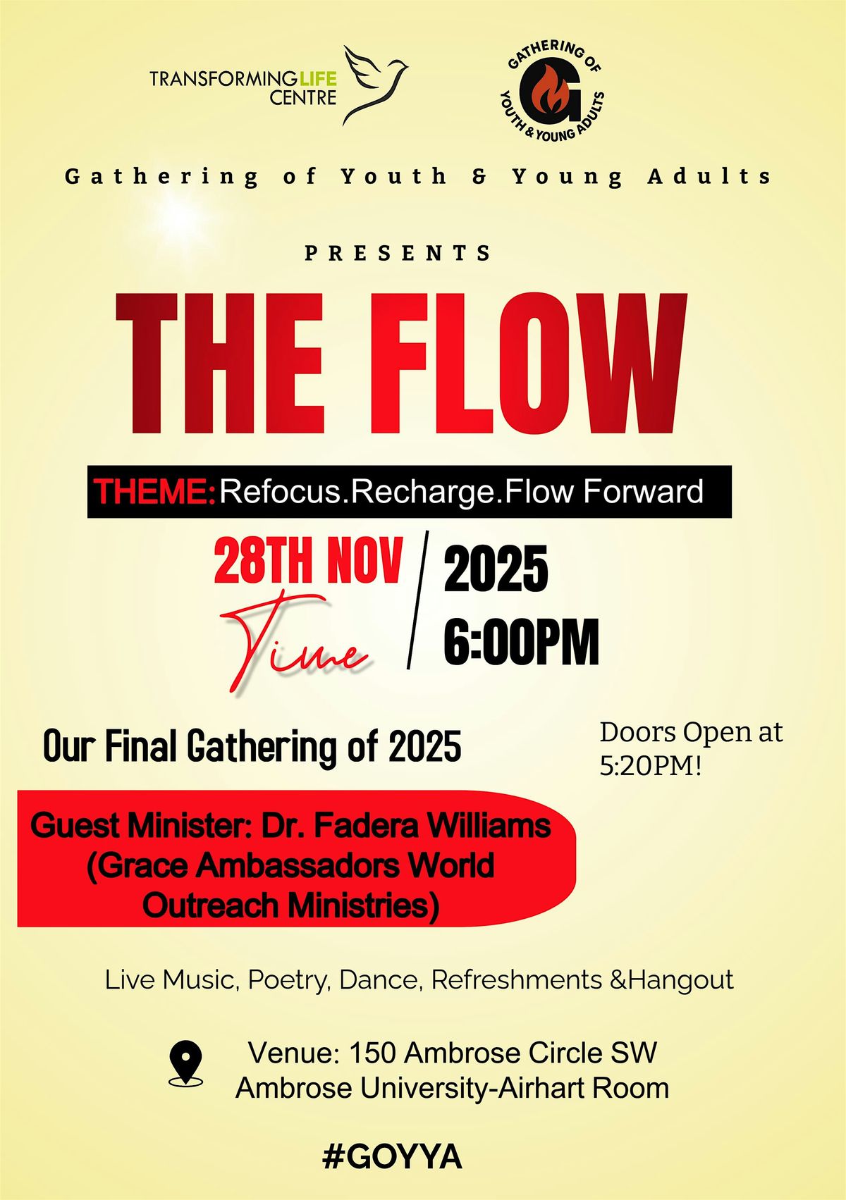 THE FLOW, 28 November | Event in Calgary | AllEvents