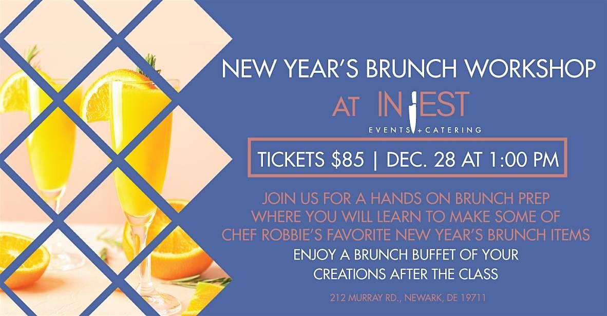 New Year's Eve Brunch Workshop with Chef Robbie Jester at In Jest Events, 28 December | Event in Newark | AllEvents