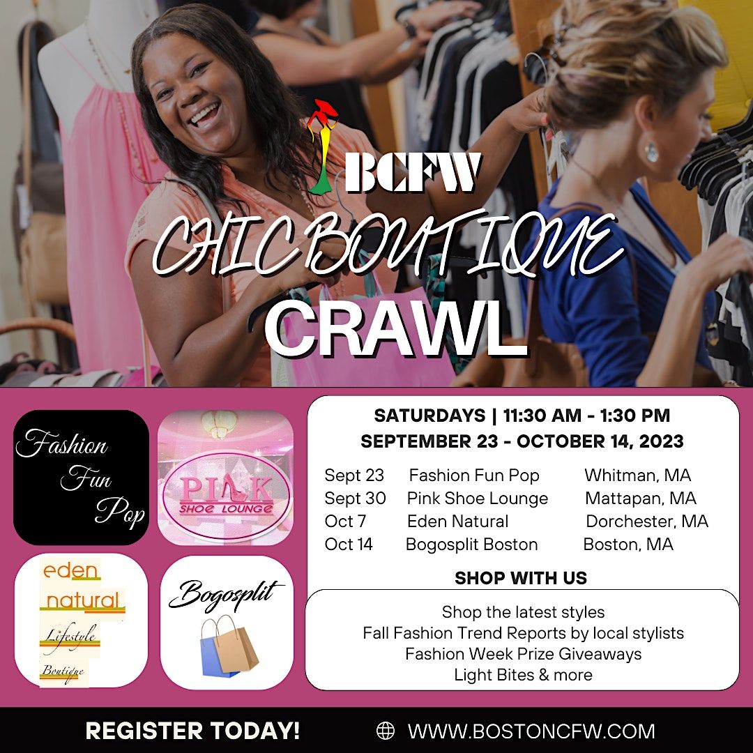 BCFW Chic Boutique Crawl Fashion Fun Pop Sept 23, Fashion Fun Pop
