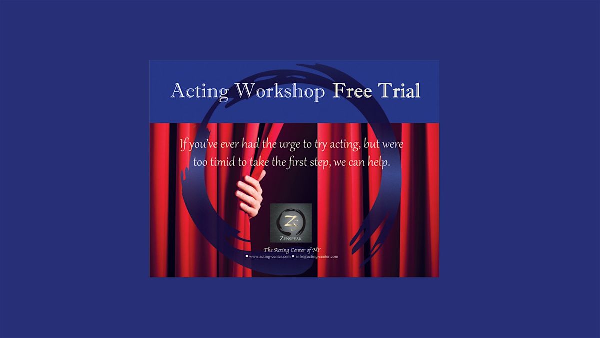 Acting - Los Angeles - Virtual Free Trial Class | Event in Los Angeles | AllEvents