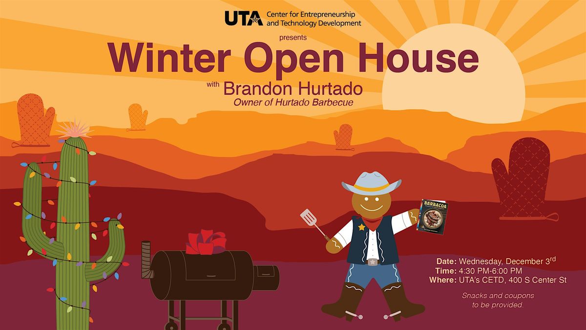CETD Winter Open House with Brandon Hurtado, 3 December | Event in Arlington | AllEvents