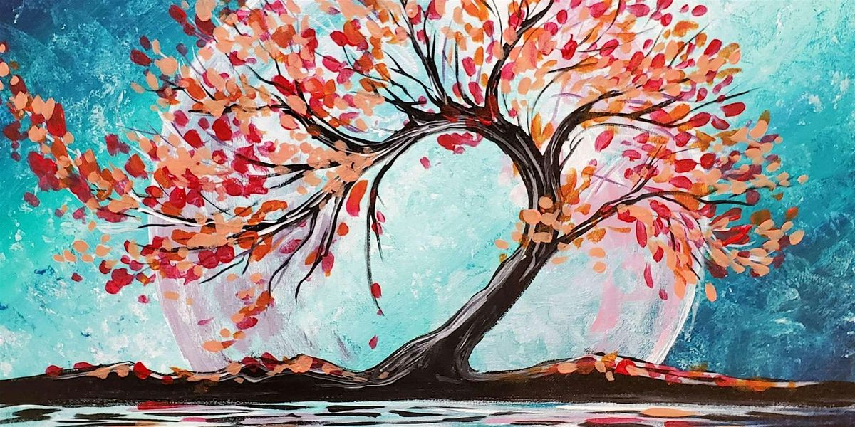 Moon Tree Paint and Sip by Classpop!™, Pinot's Palette Norman, 14
