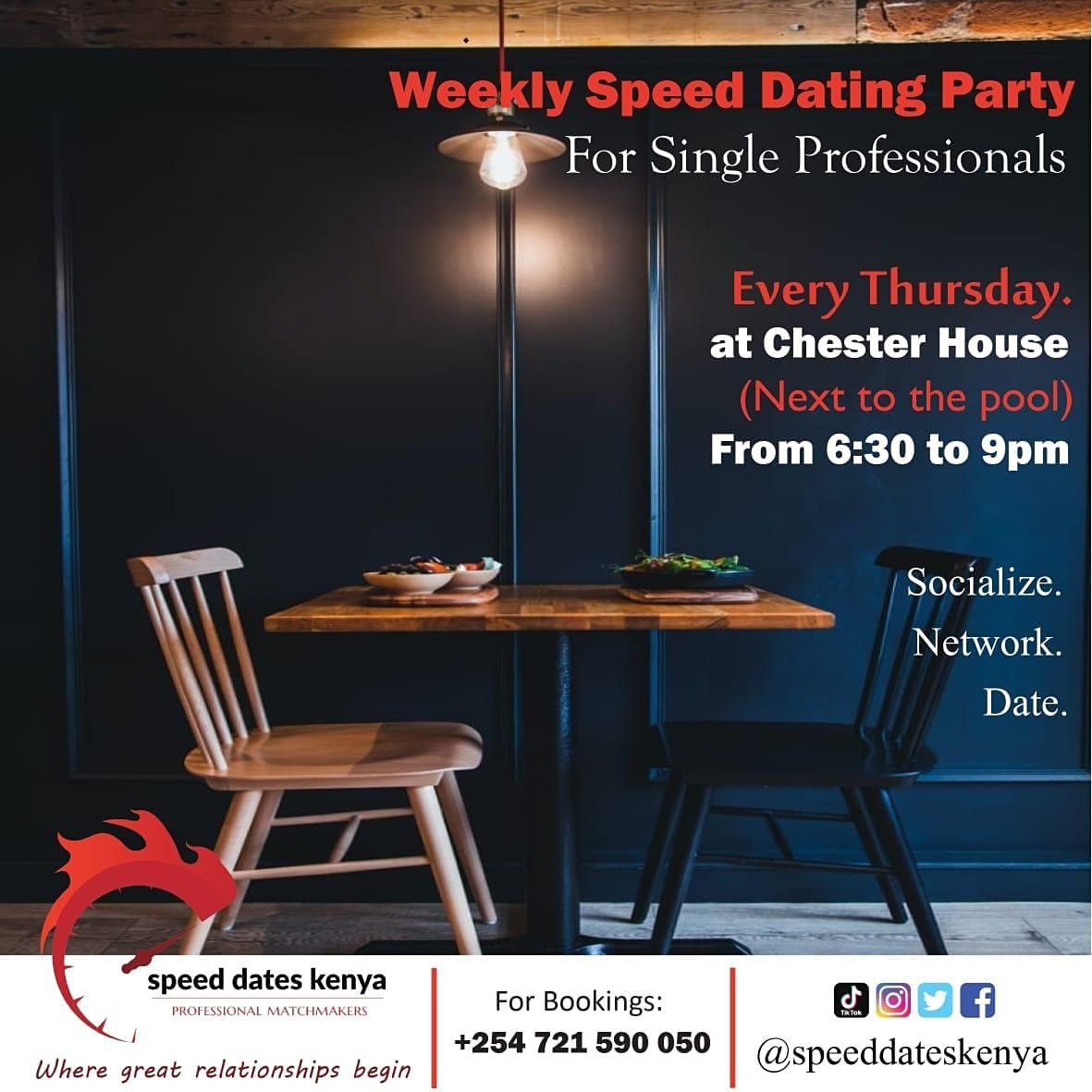 Weekly Speed Dating Party for Single Professionals | Event in Nairobi | AllEvents.in