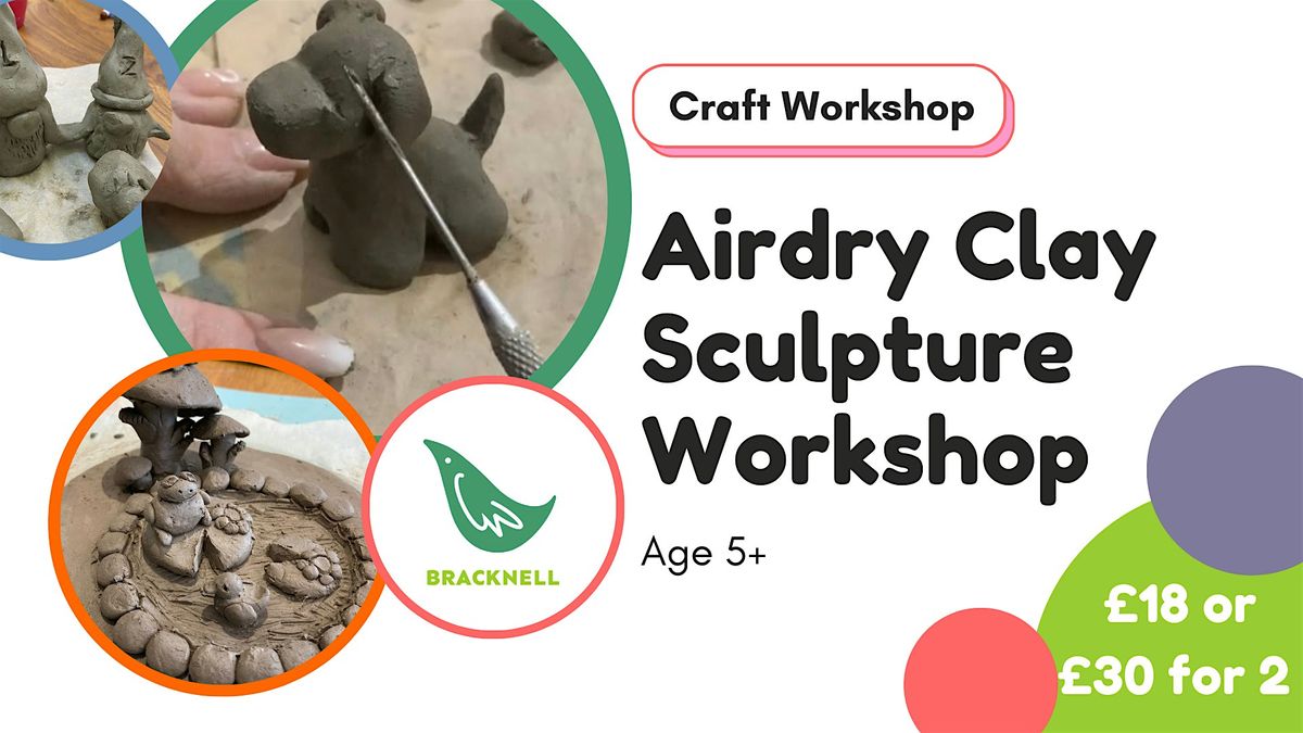 Airdry clay sculptures with Kathryn in Bracknell, Craft Coop