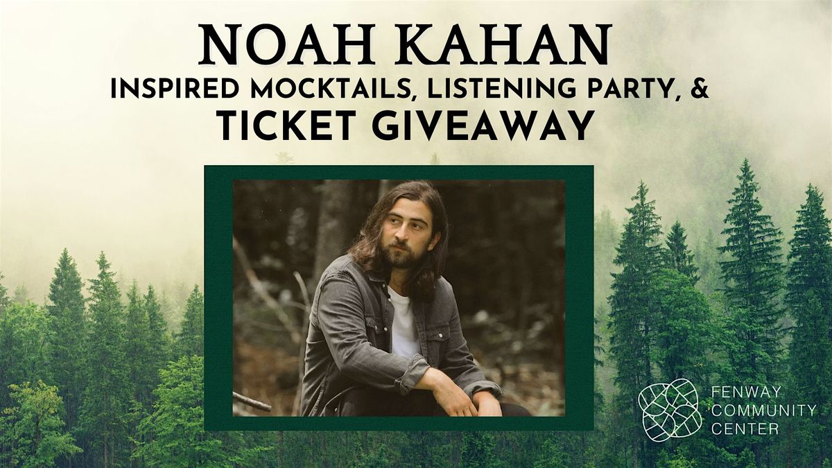 Noah Kahan Ticket Giveaway, Fenway Community Center, Boston, 16 July 2025 AllEvents.in